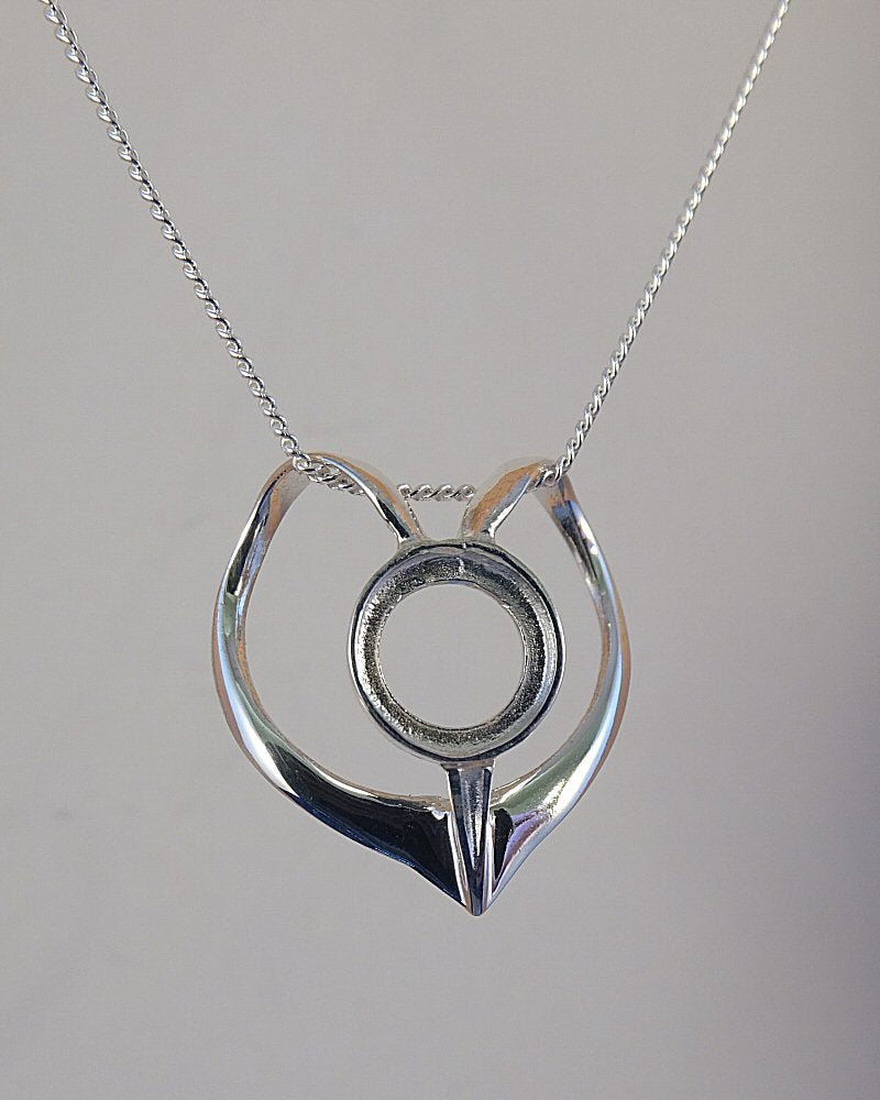 heart pendant for cabochon