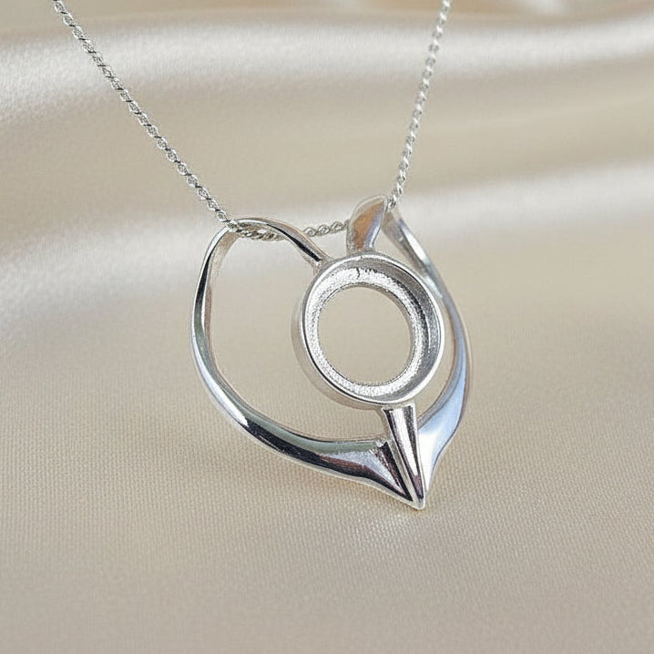 heart pendant for cabochon