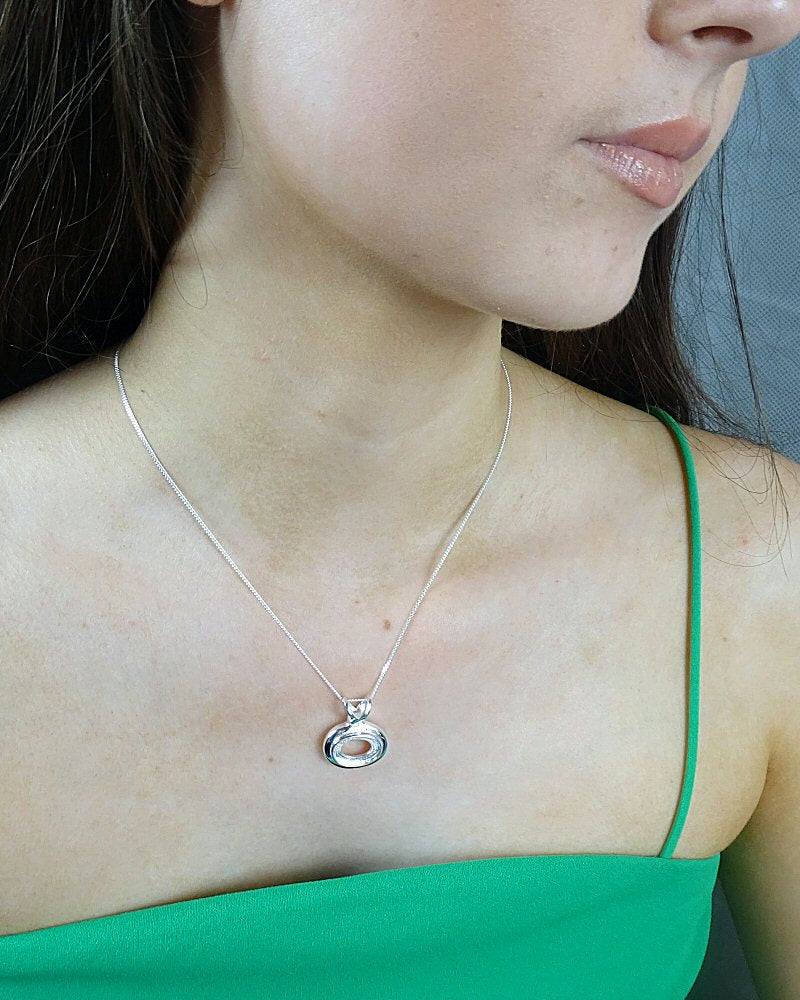 Silver Cabochon Pendant Setting