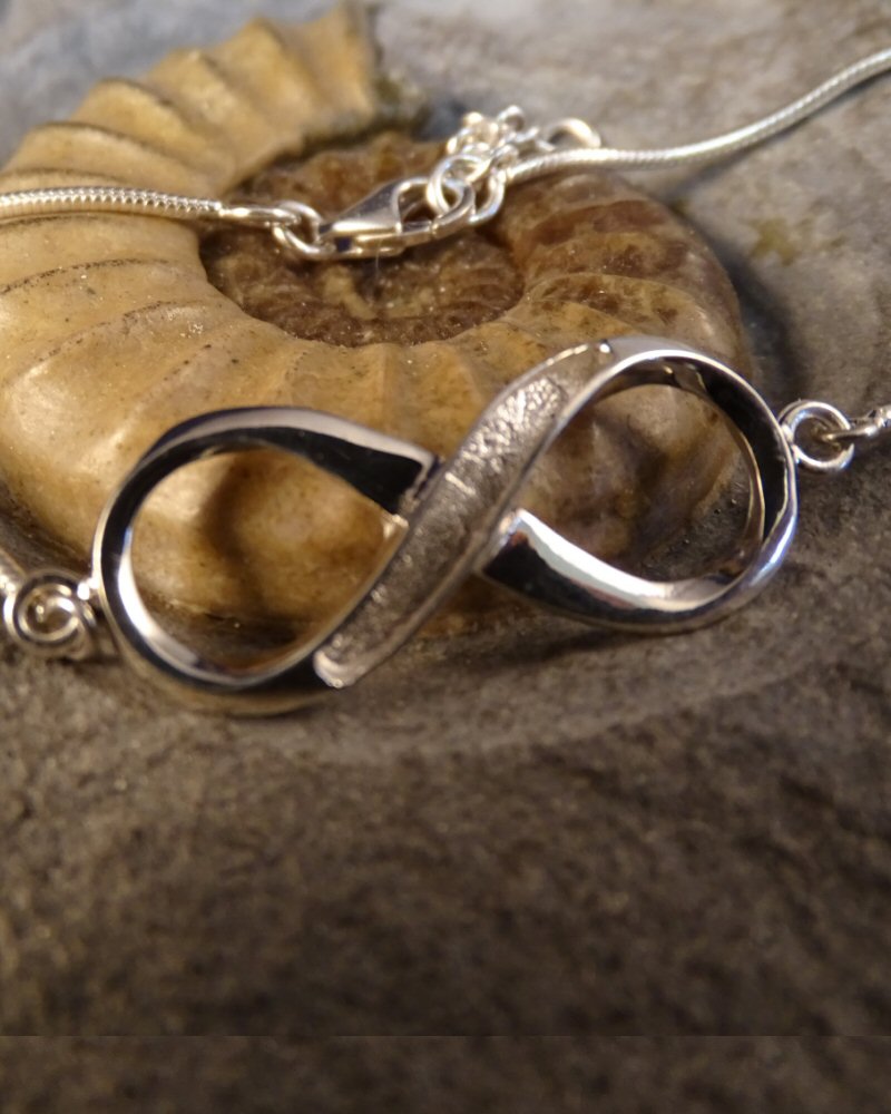 Silver Infinity Bracelet Ready for Resin