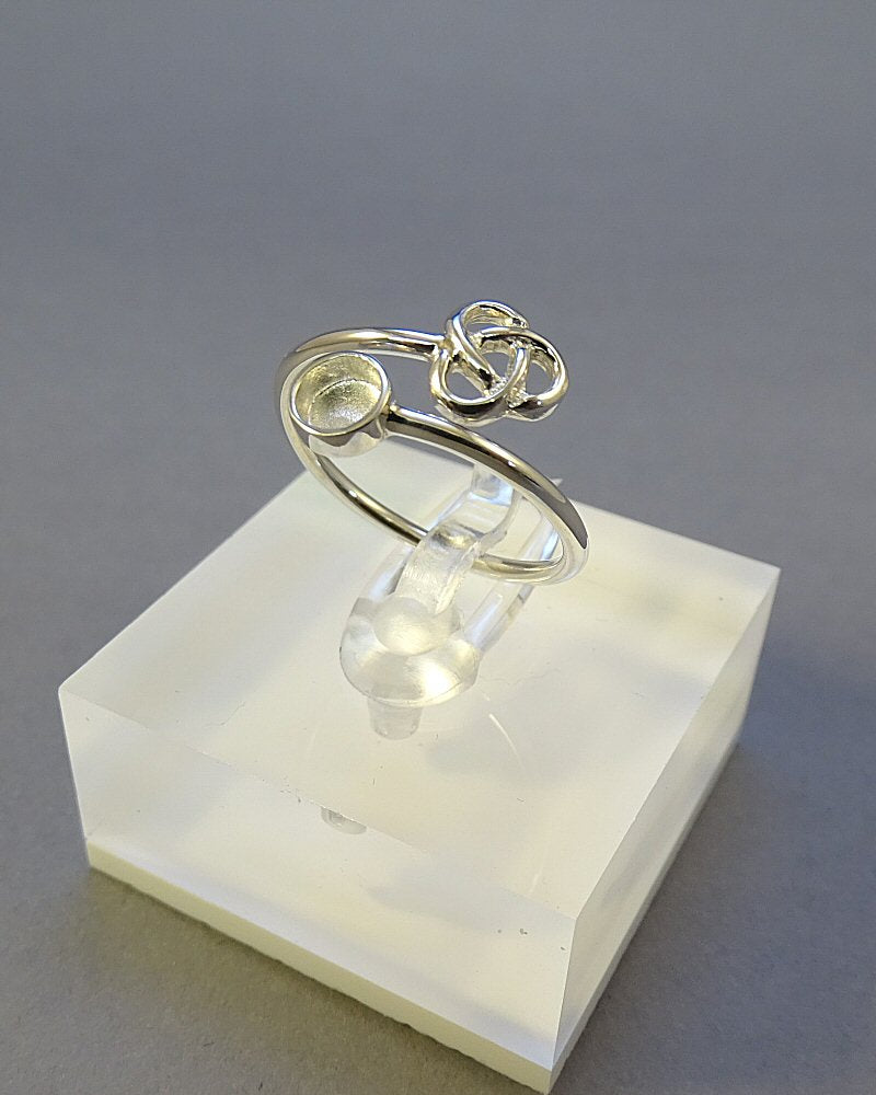 adjustable silver celtic ring