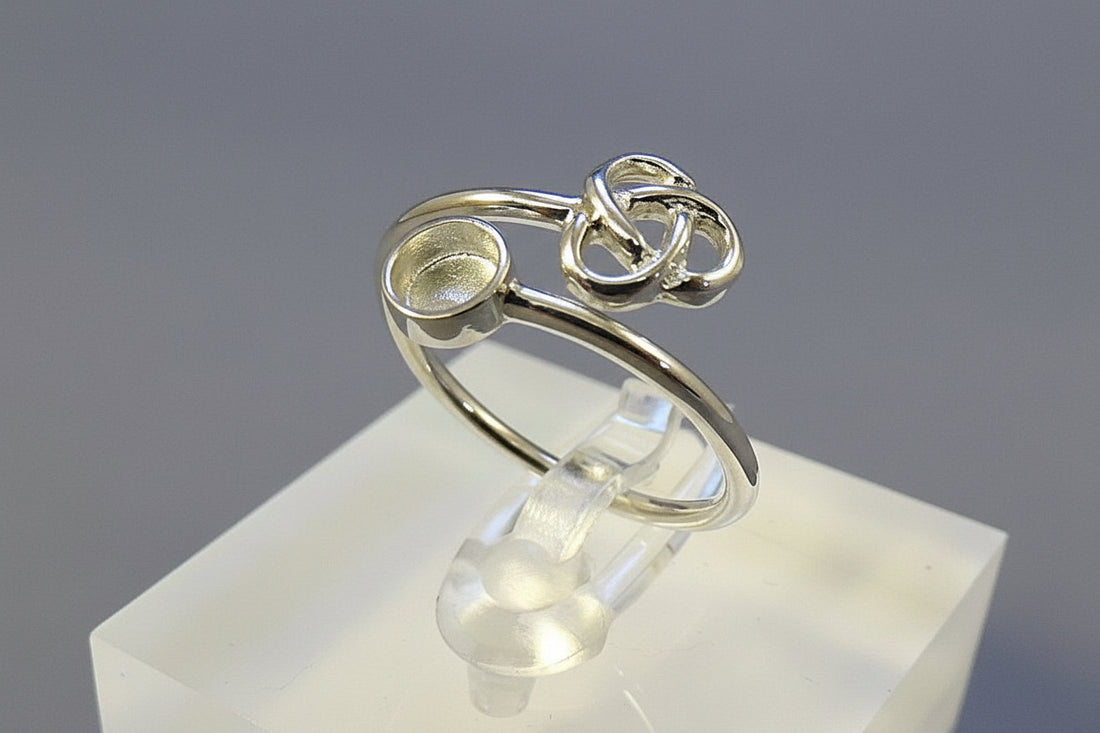 adjustable silver celtic ring