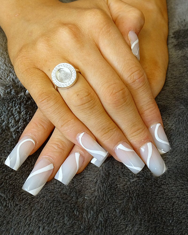 Stunning Silver Ring To Fit 10X8 With CZ Surround