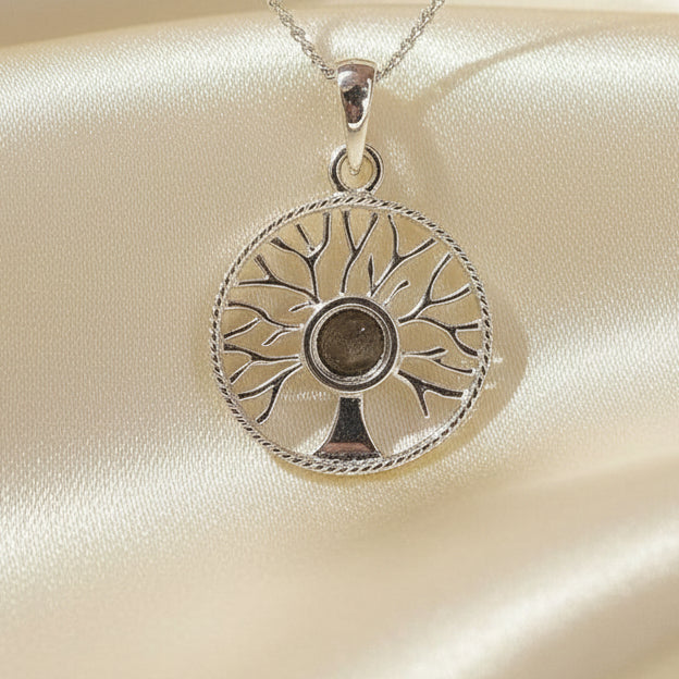 Silver Tree Of Life To Fit 5MM Cabochon Or Resin