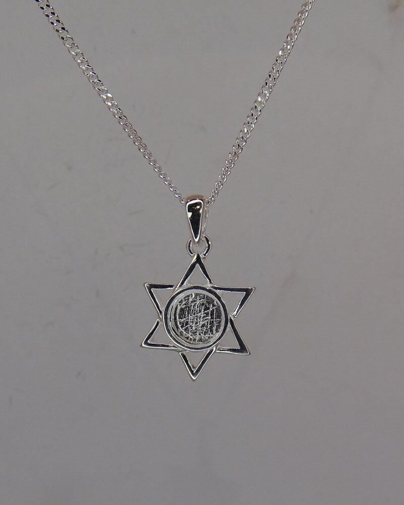 Solid Silver Six Pointed Star Suitable for Cabochon Or Resin