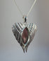 angel wings memorial pendant blank setting