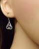 5mm Silver Celtic Unset Drop Earring Mounts