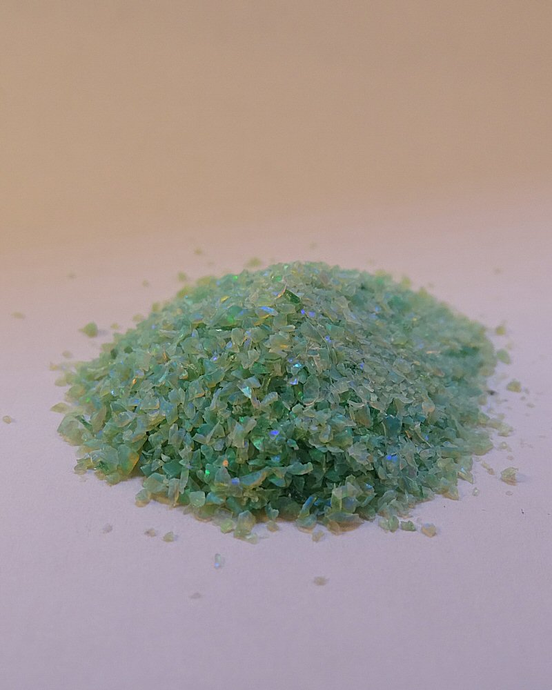 Crushed Opal Kiwi Green