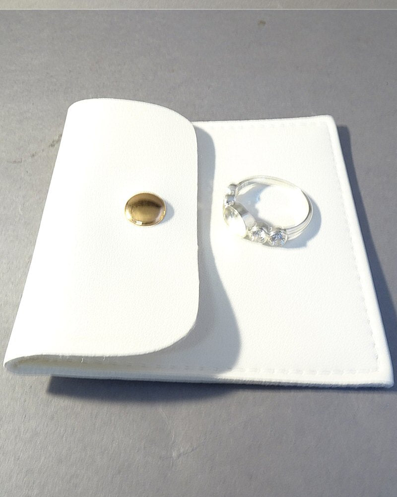 Leatherette Jewellery pouch with press-stud Fastener