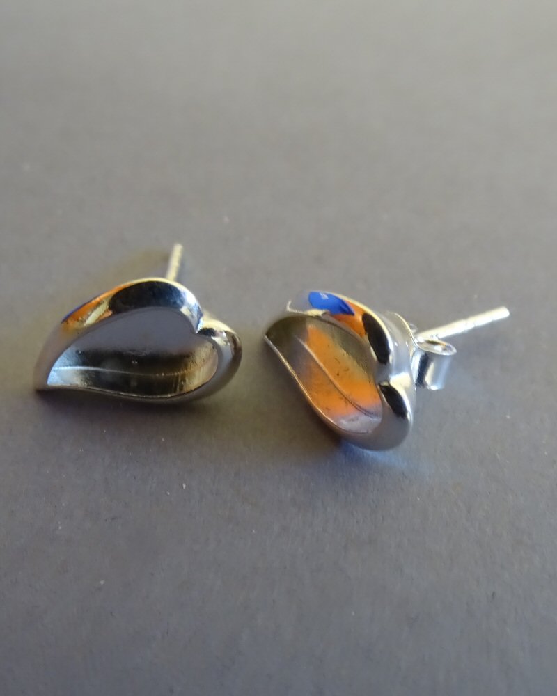 SILVER STUD EARRING BLANKS FOR RESIN