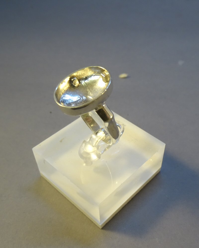 SILVER RING FOR CABOCHON