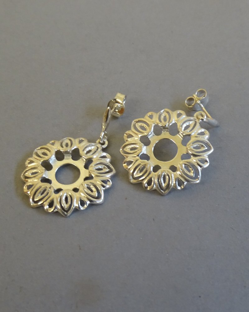 FANCY DROP EARRINGS TO FIT CABOCHON