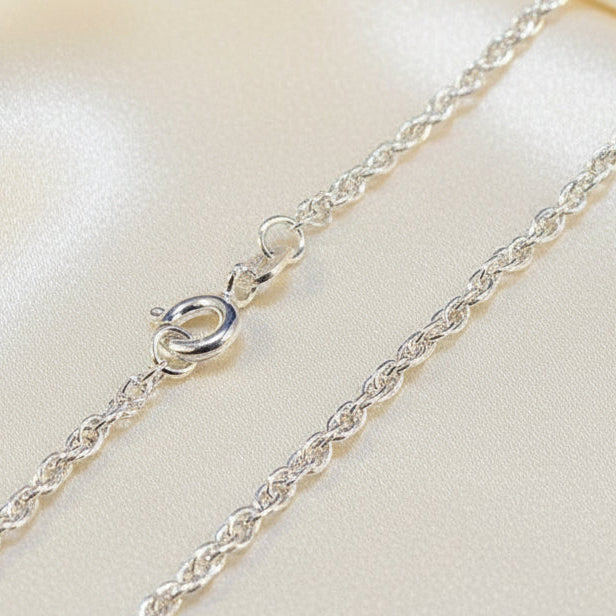Medium Weight Silver Prince Of Wales Chain