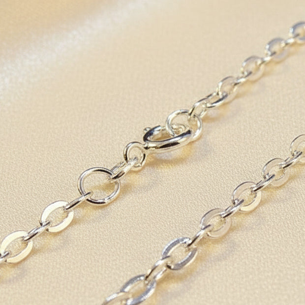Solid Silver Heavy Trace Chain Available 18 Inch