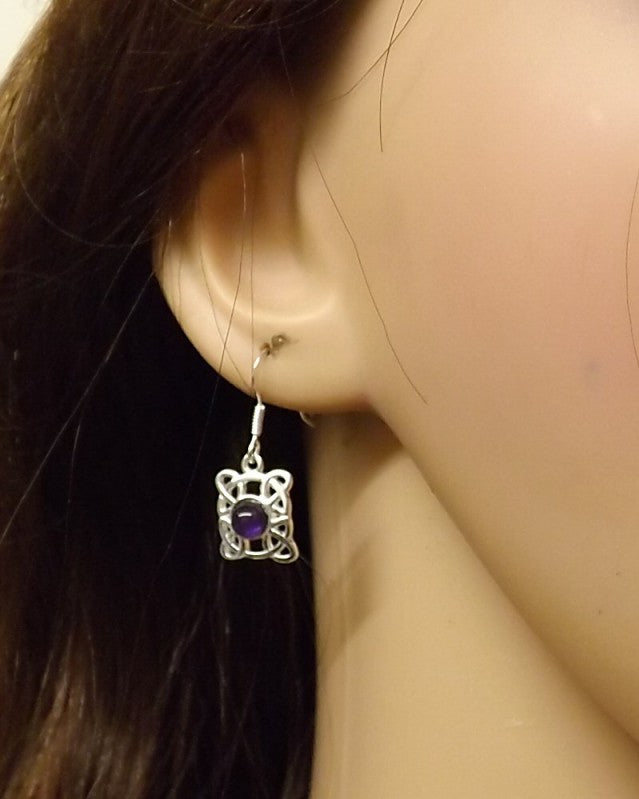 Celtic Drops Earring Castings To Fit 5mm Stone