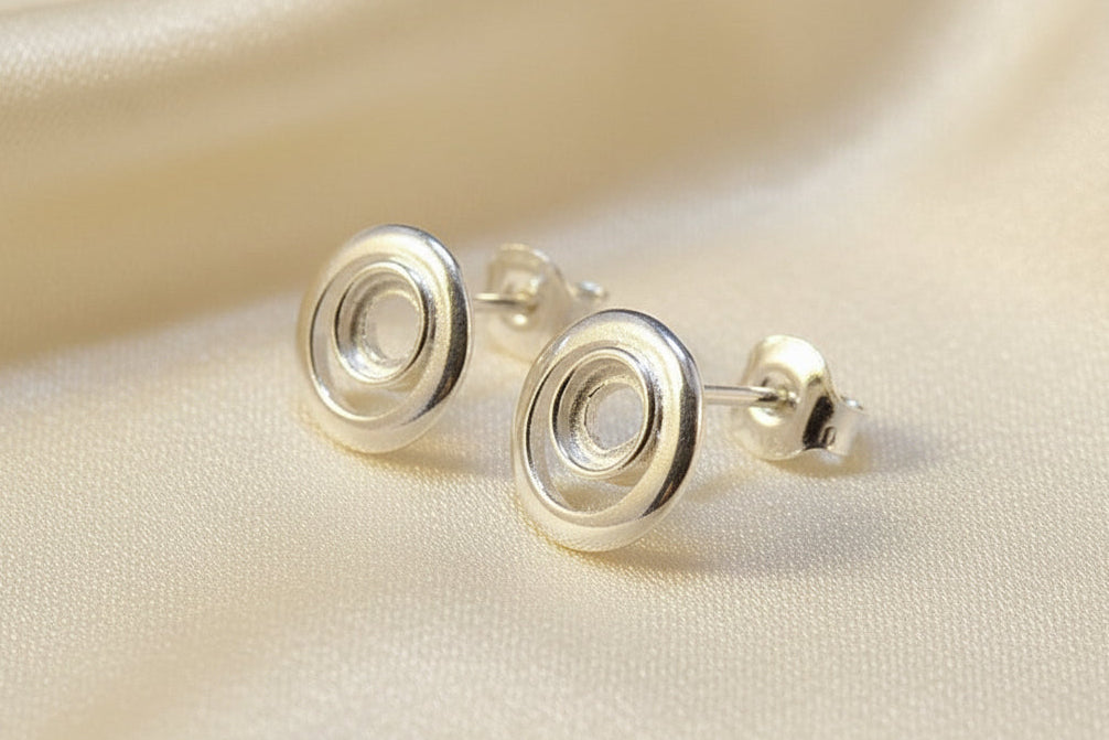 Stud Earring Settings For 4mm Stone