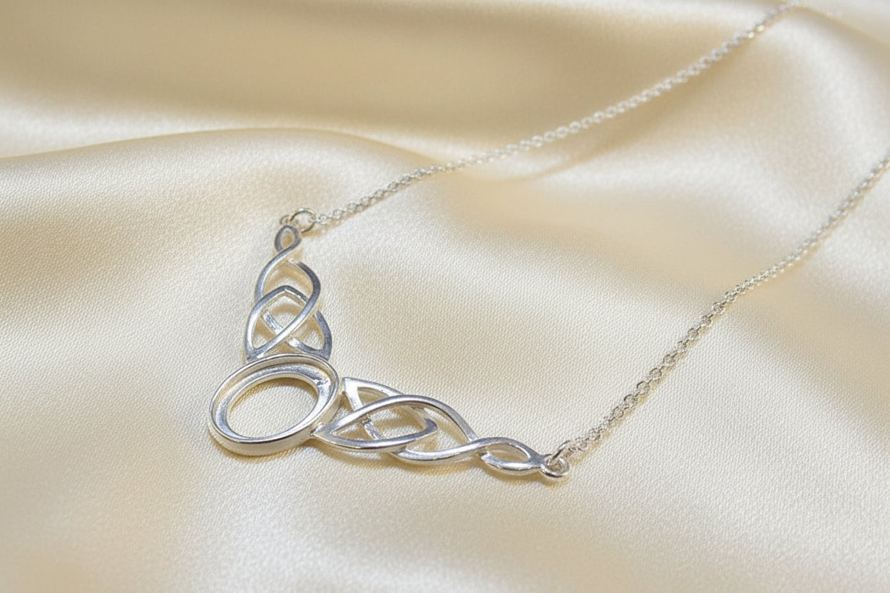 14x10 Celtic Pendant Setting With Chain