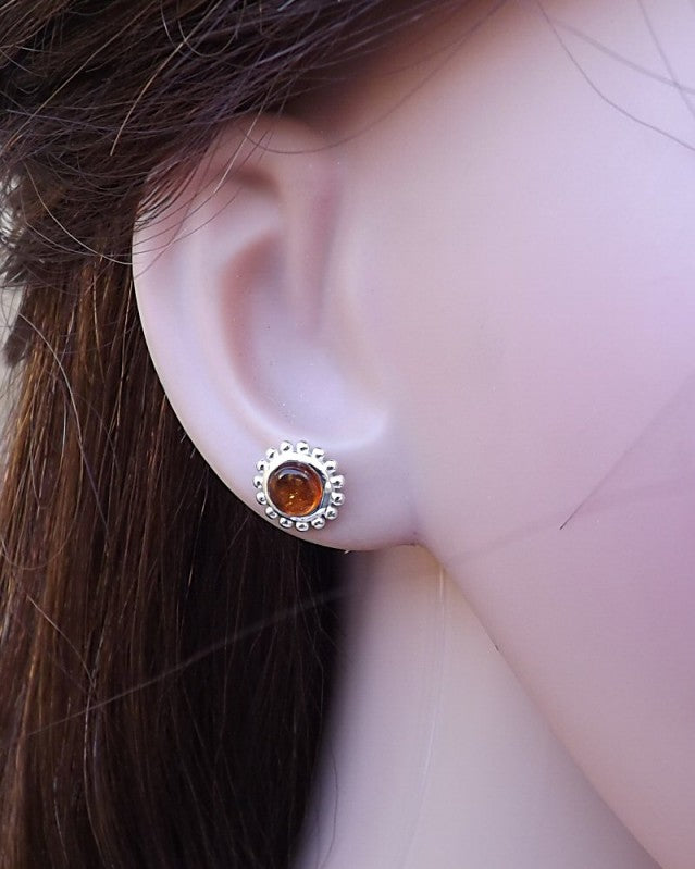6mm Cabochon Silver Stud Settings