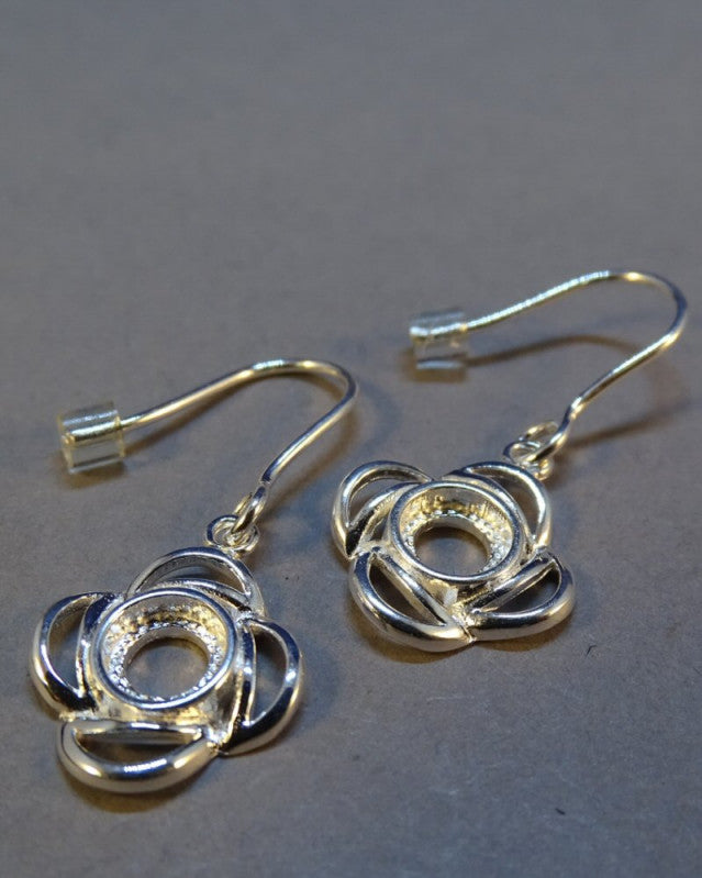Earring Mounts To Fit 5mm Cabochon