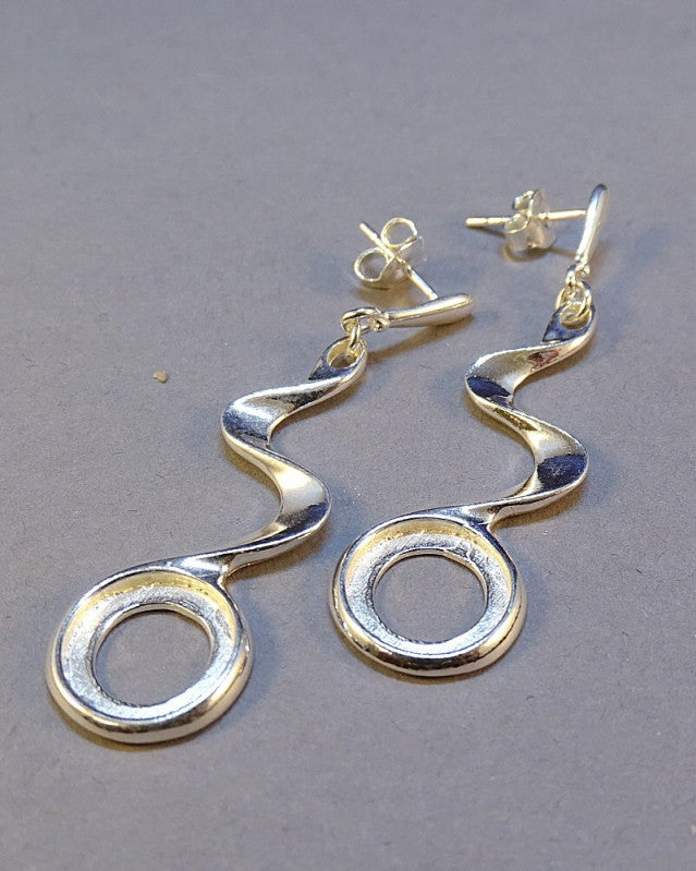 Modern Style Drop Earring Bezels For 10mm Stone