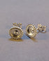 Silver Stud With Bead Edge To Set 6mm Cabochon