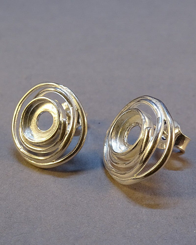 Silver Studs To Fit 6mm Cabochons