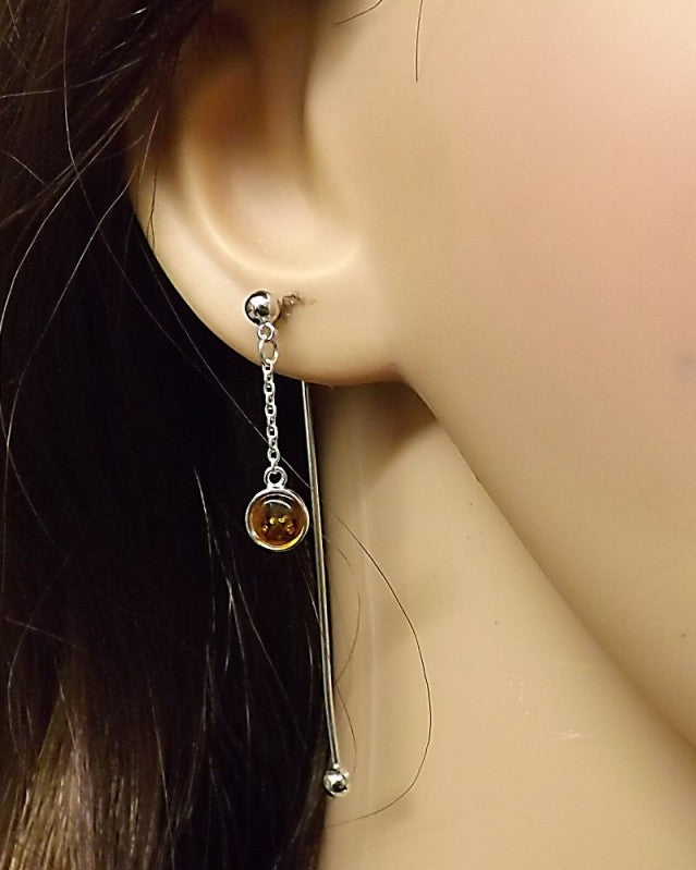 Dangly Silver Studs To Fit 6mm Cabochon