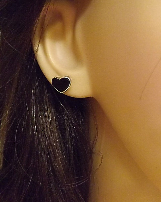Solid Silver Heart Stud Settings Suitable For Resin