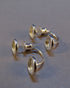 Silver Ear Stud Fits Two 6mm Cabochons