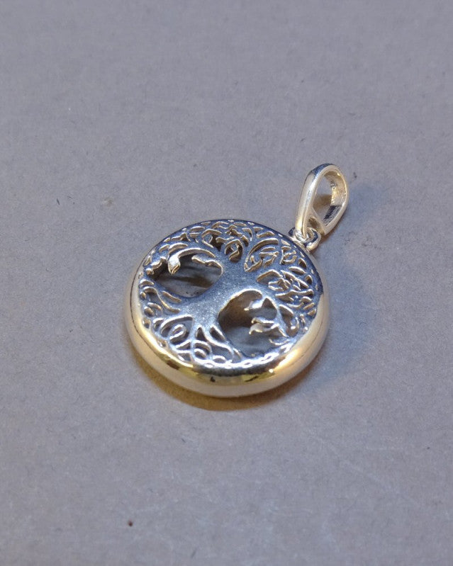 Silver Tree Of Life Pendant For 15mm Cabochon