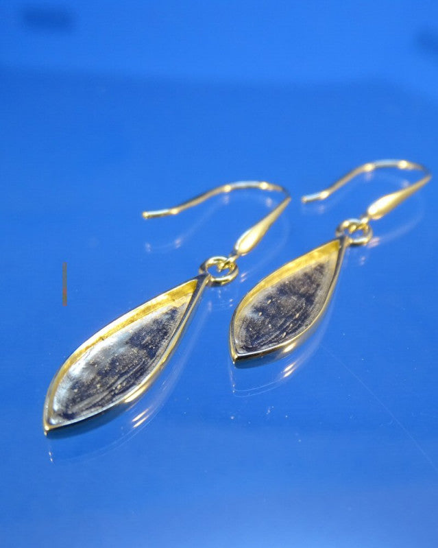 Solid Gold Teardrop Earrings