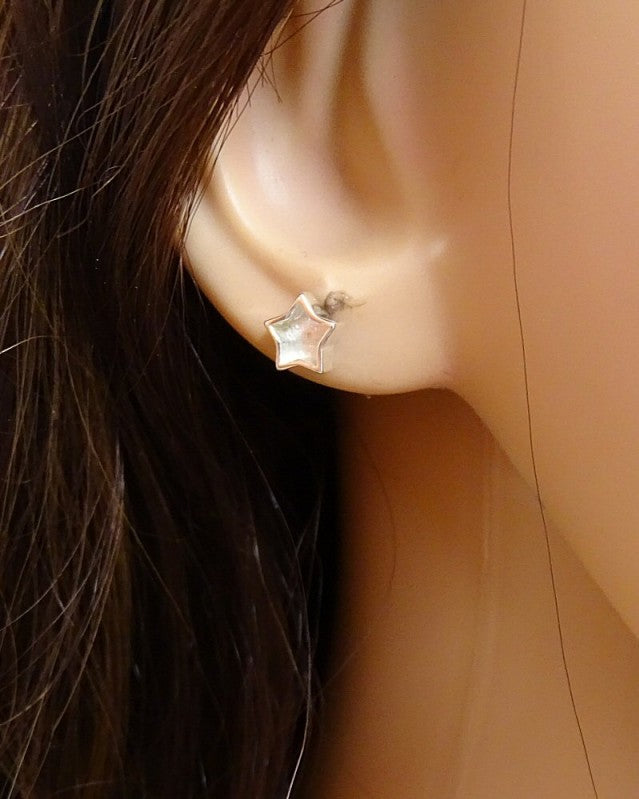 Small silver Star Studs Suitable For Resin