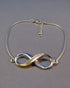 Silver Infinity Bracelet Ready for Resin