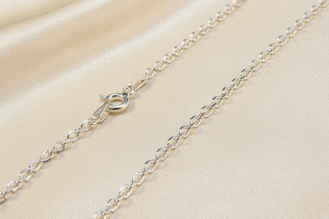 Medium Weight Silver Trace Chain