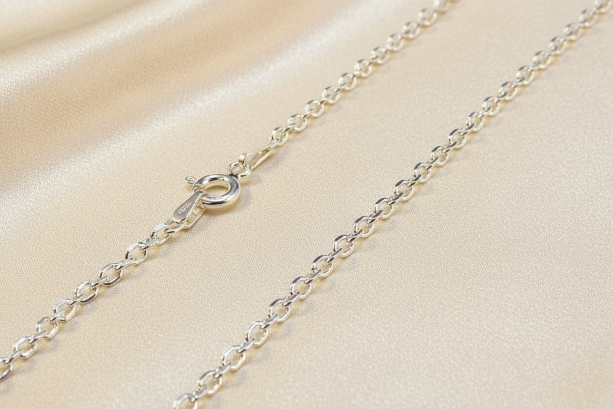 Medium Weight Silver Trace Chain