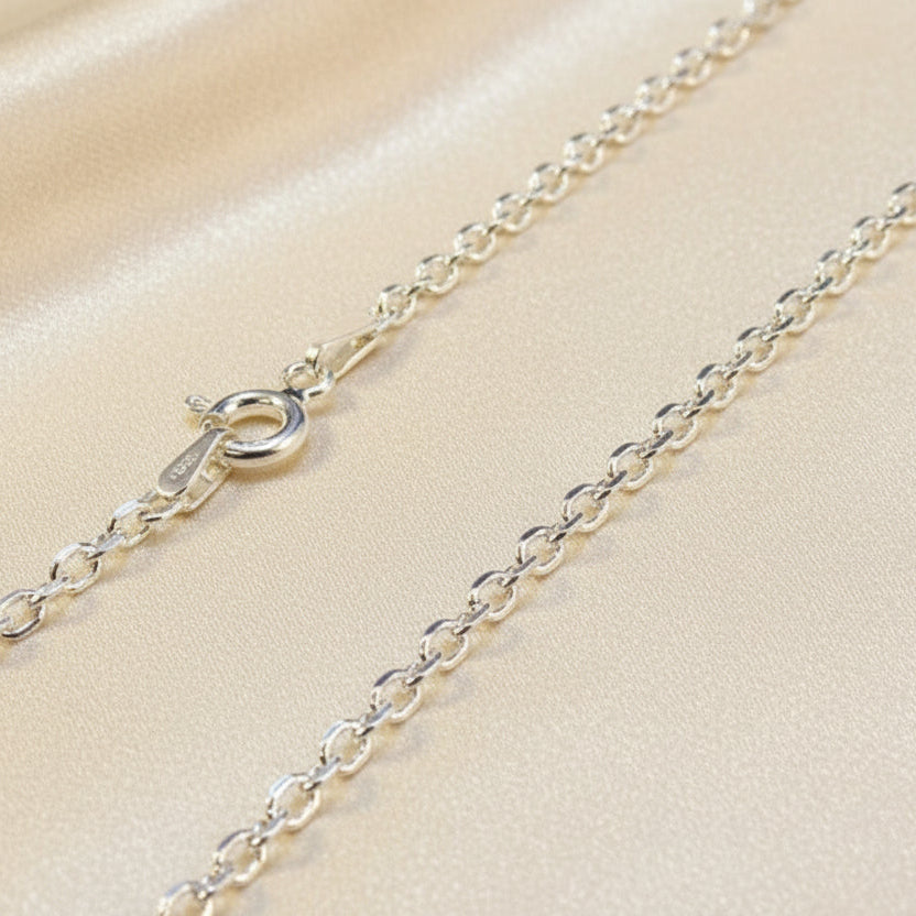 Medium Weight Silver Trace Chain