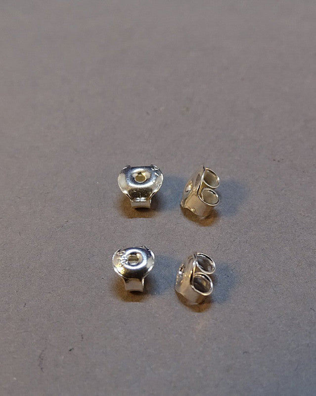 Silver Butterflys Scrolls For Stud Earrings