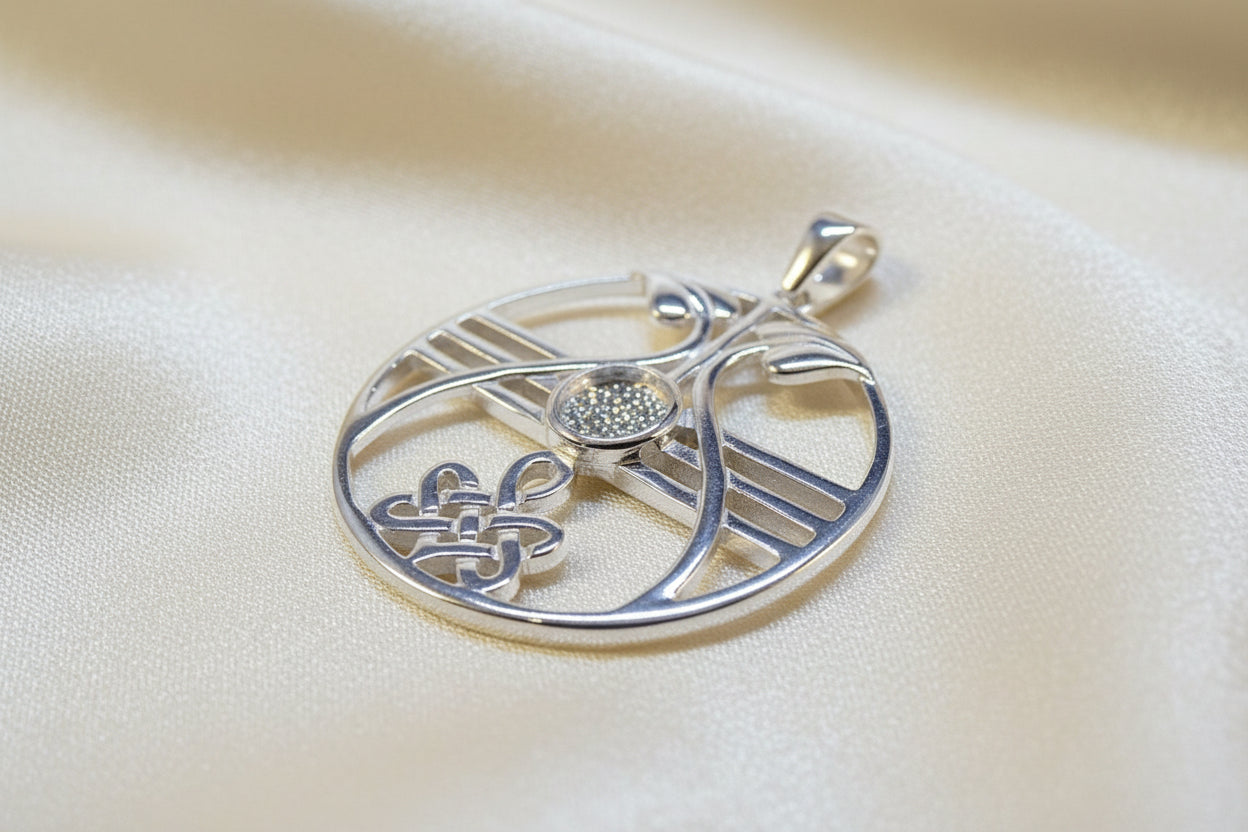 Silver Celtic Pendant To Fit A 6mm Cabochon
