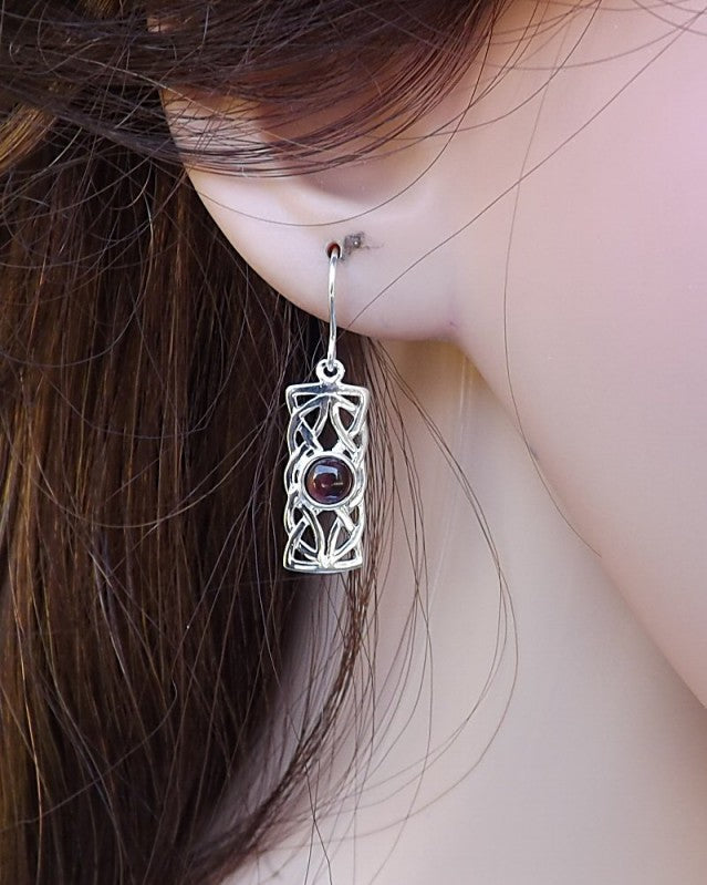 Silver Celtic Drops For Setting 5mm Gemstone