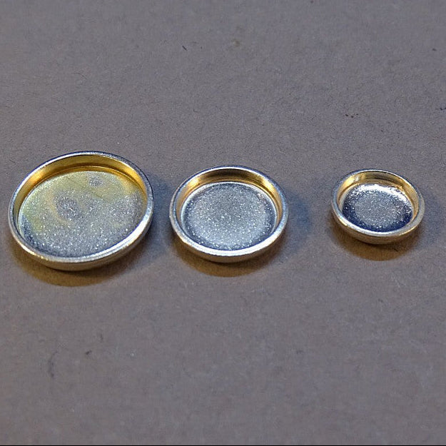 Heavy Silver Collet Cup Round