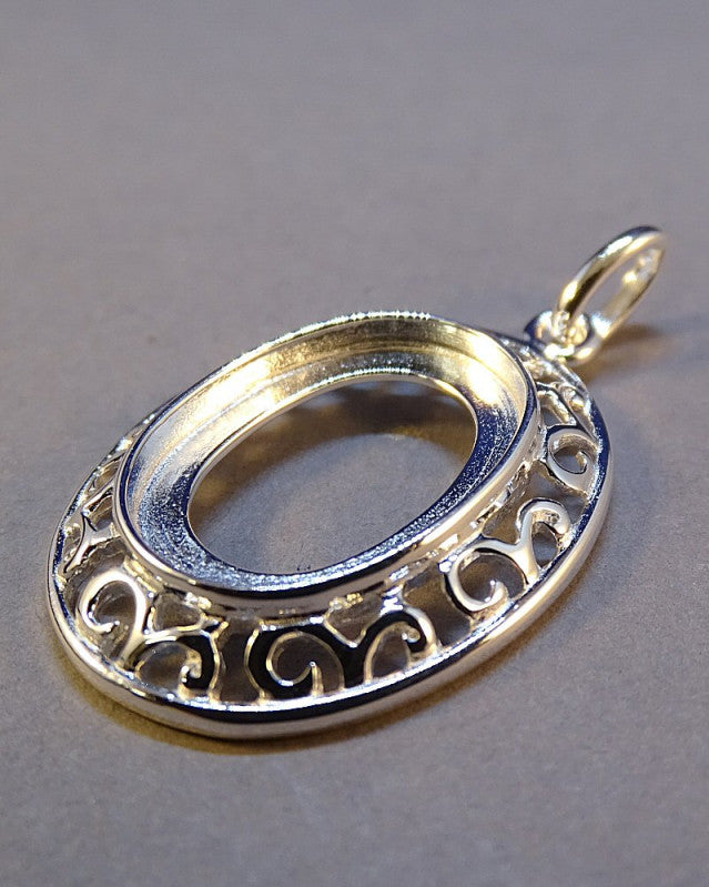 Jewellery Pendant Setting To Fit 18x13 Stone
