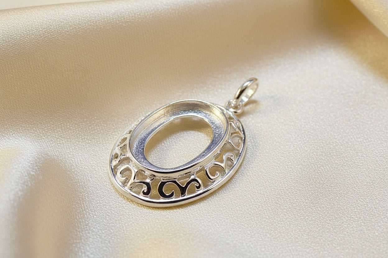 Jewellery Pendant Setting To Fit 18x13 Stone