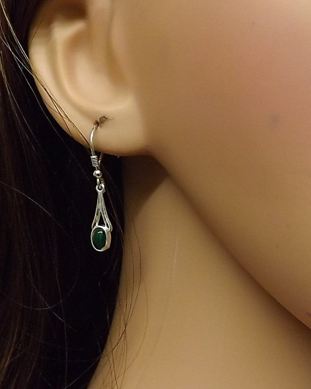 Silver Earrdrops Findings For 6x4 Stone