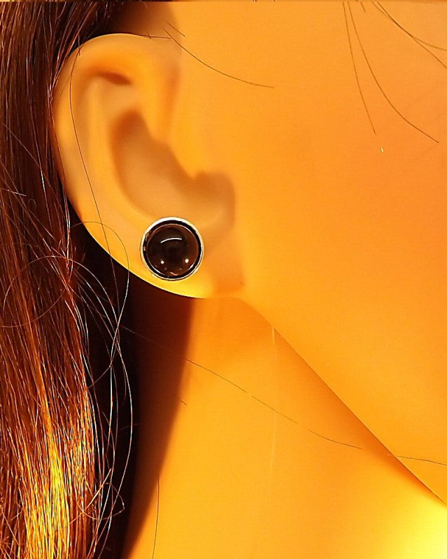Heavy Cup Bezel Earring For 10 mm