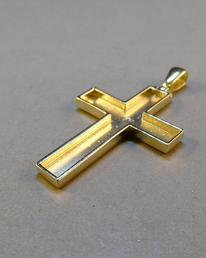 Solid Gold Crosses For Cabochons Or Resin