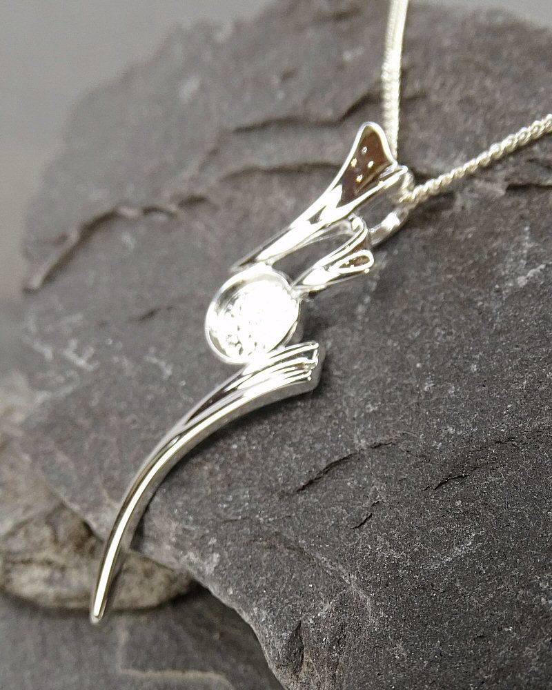 Silver Pendant Mount For 6mm Stone