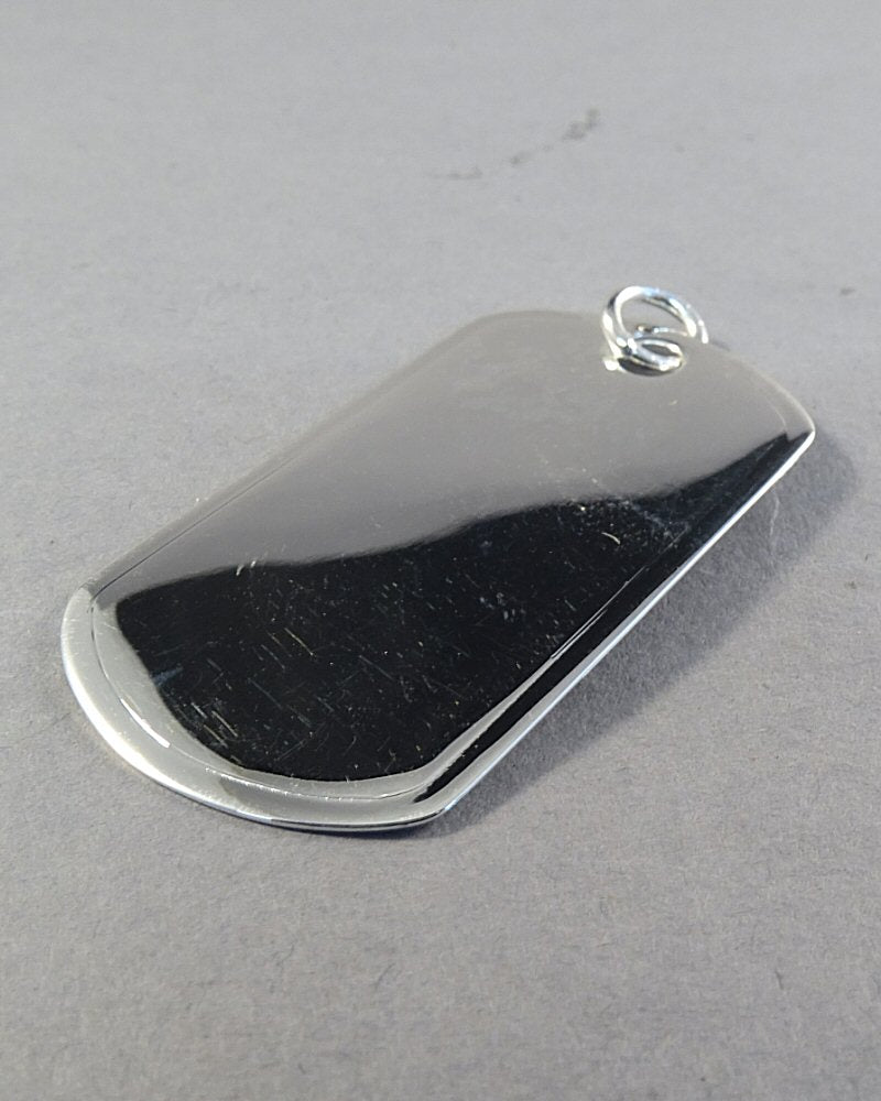 Solid Silver 925 Engravable dog tags