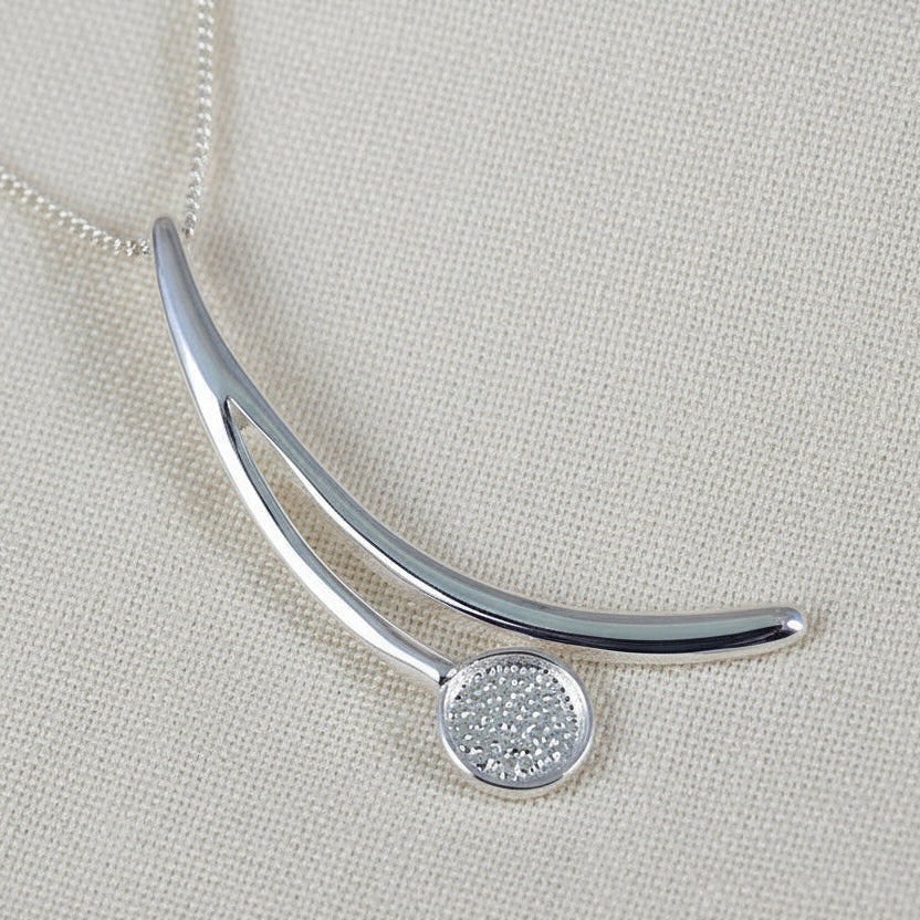 Silver Pendant Setting For A 6mm Cabochon