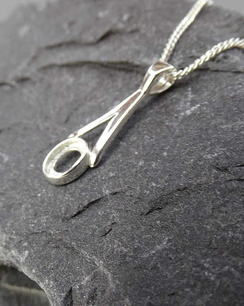 Popular Silver 925 Pendant Setting For Approx. 6x4 Cabochon