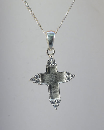 Silver 925 Cross Blank Perfect For Resin